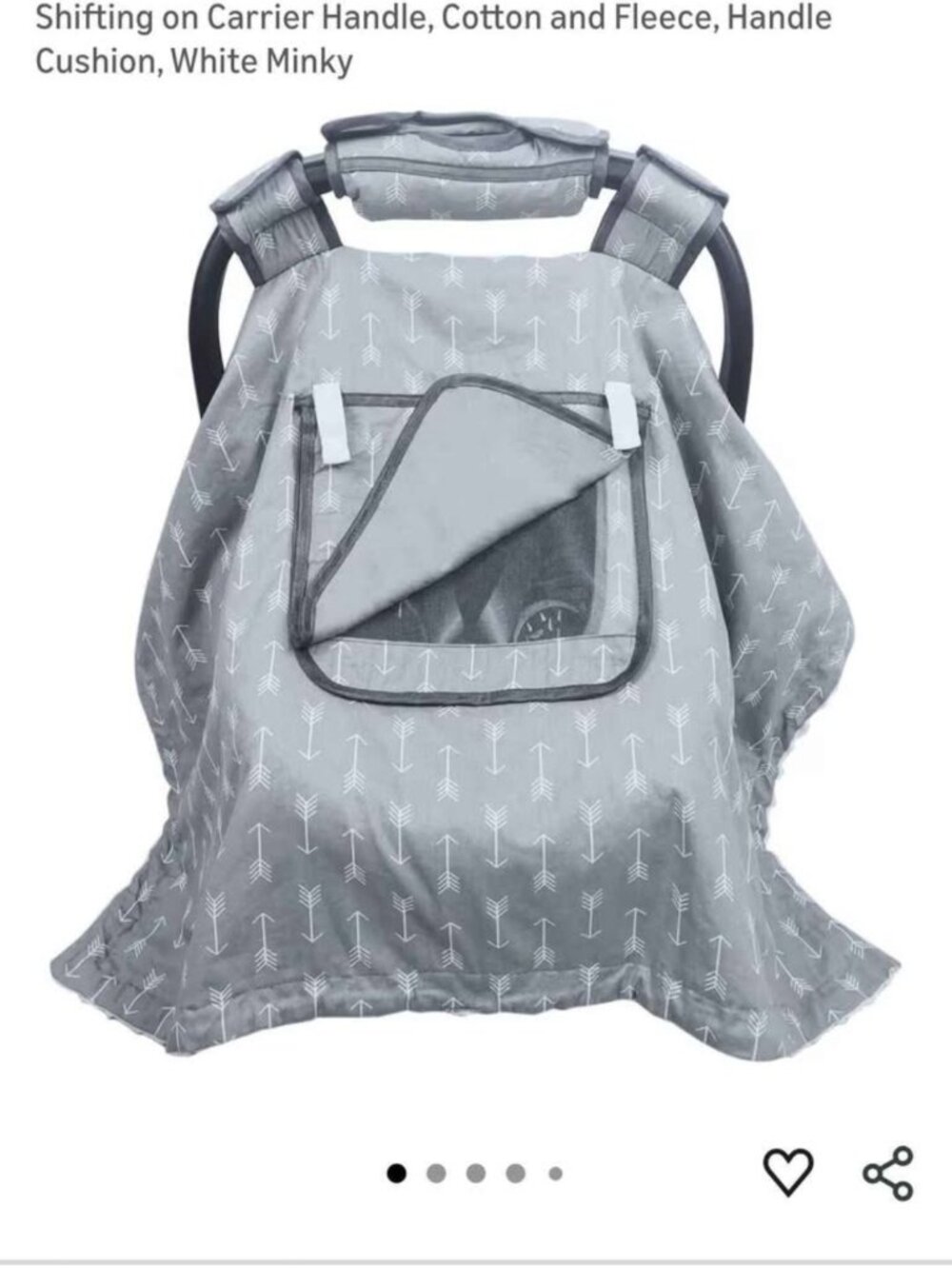 Infant car seat cover